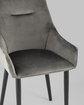 Стул Джоан велюр Темно-серый_7