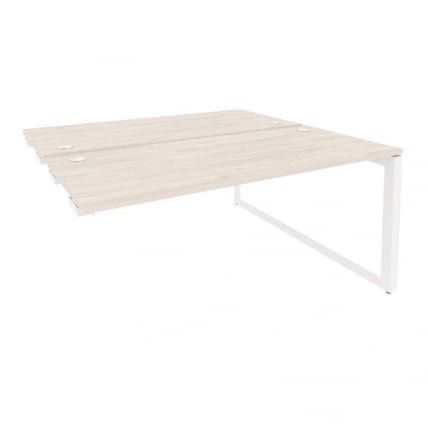 Стол-приставка двойной на О-образном м/к к опорым элем. ОНИКС О.МО-Д.СПР-4.7 Денвер Светлый/Белый / ONIX O.MO-D.SPR-4.7_0