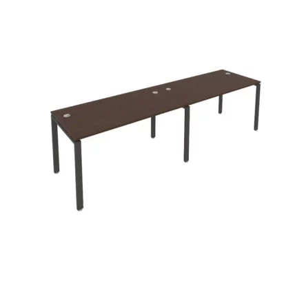 Рабочая станция на 2 раб.места Метал Сйстем Б.СМ-2.3 Венге/Антрацит / Metal System_0
