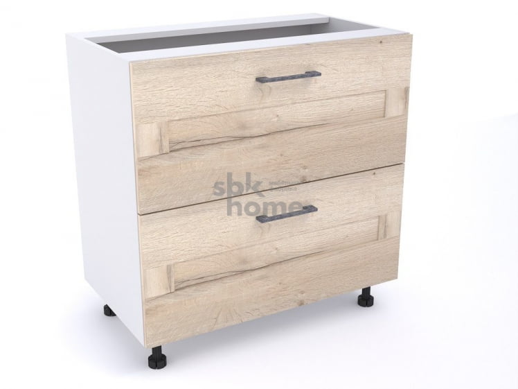 Стол с ящиками СЯ-80 (2), Дублин (800*470*820) Дуб галифакс белый, 21622_0