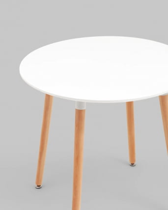 Стол круглый Рокки Нев Д=80 белый / New D=80_2