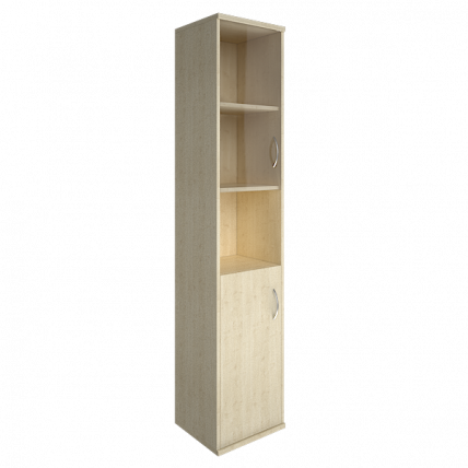 Шкаф высокий узкий левый Рива А.СУ-1.4 Л Клен / Riva_0