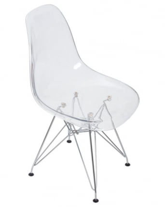 Стул обеденный ДОБРИН ДСР CАСПЕР (ножки хром, цвет прозрачный) 4 шт / DOBRIN DSR CASPER_8