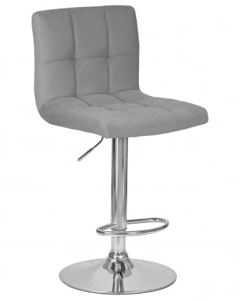 Стул барный ДОБРИН CАНДЙ (серый велюр (МДЖ9-75)) / DOBRIN CANDY (MJ9-75))_0