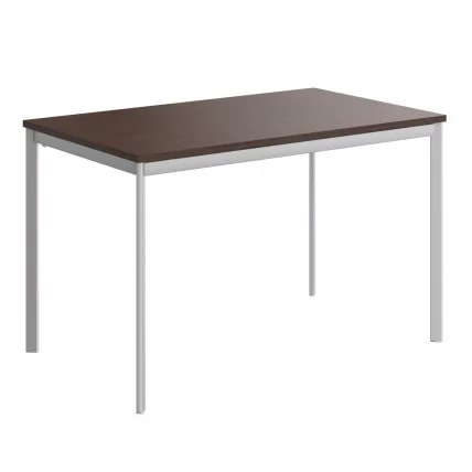 Стол прямой ИМАГО-С СП-2С венге магия алюминий / IMAGO-S СП-2S_0