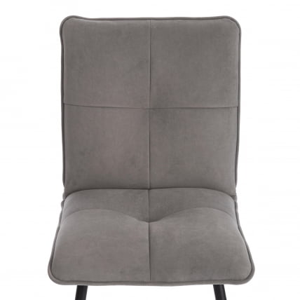 Стул обеденный Свеет флок , 46х55х88, серый/черный, 29 / Sweet_5