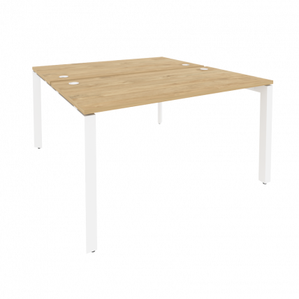Рабочая станция на П-образном м/к ОНИКС О.МП-Д.РС-2.3.7 Тиквуд Светлый/Белый / ONIX O.MP-D.RS-2.3.7_0