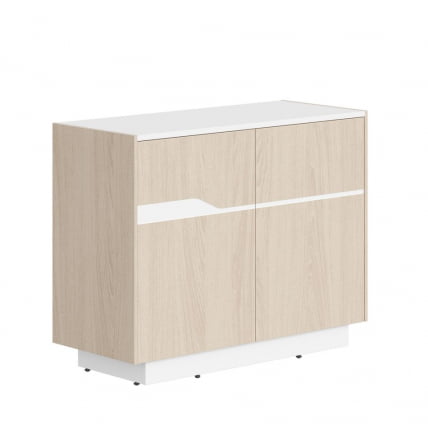Комод с распашными дверями Лине СФ-572101 Дуб светлый Белый / Line_0