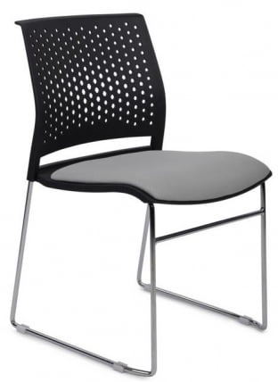 Кресло Колор РCХ Д918Б Черный пластик/Серая ткань / Color RCH D918B_0