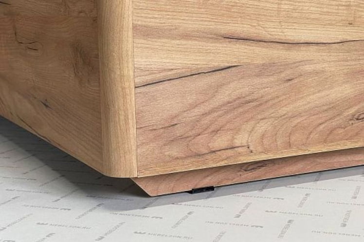 Кровать с подъемным механизмом 160х200 см Адам МСА-06 дуб крафт золотой/белоснежный (экокожа) / MSA-06_6