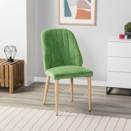 Стул Ален зеленый/нат.дуб / Alen_5