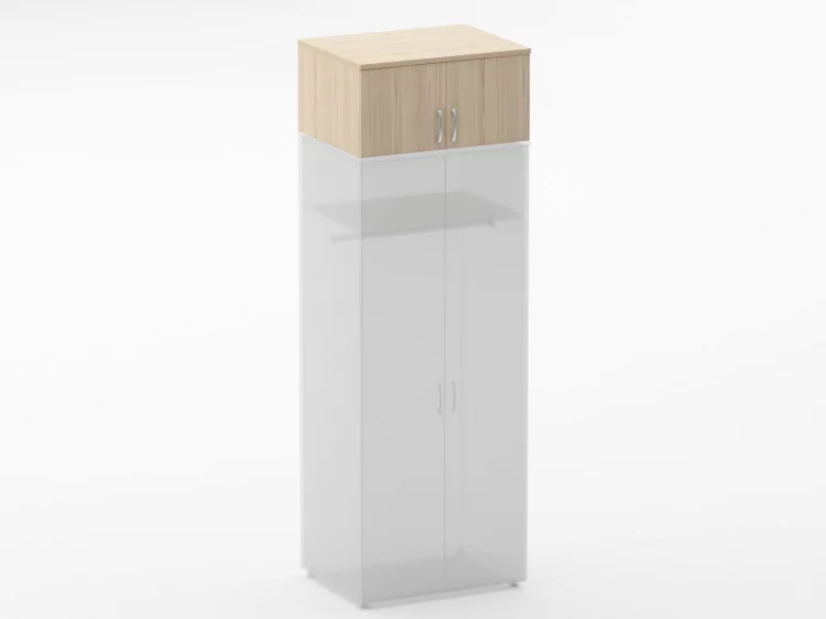 Антресоль глубокая Глассй 6.04.141 Дуб молочный / Glassy_0