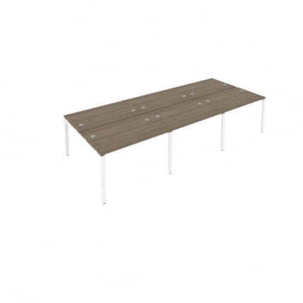 Рабочая станция на 6 раб.места Метал Сйстем Б.СМ-6.2 Вяз/Белый / Metal System_0