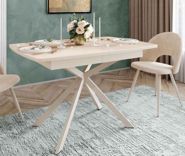 Обеденный стол Орфей 46 (04) Мрамор бежевый_0