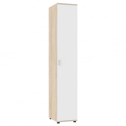 Шкаф распашный Алиса (Х1) 2230х400х540 ручка скоба 96мм (ДСС-Белый) / (H1)_0