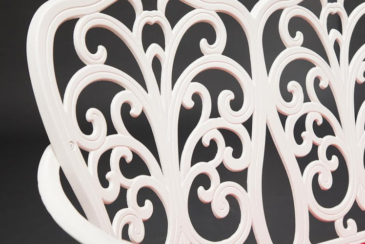 Скамья Сеcрет Де Маисон Сймпхоние алюминиевый сплав, 95х56х92см, буттер вхите / Secret De Maison Symphonie butter white_6