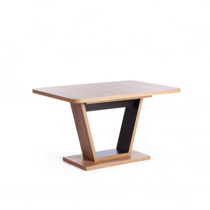 Стол обеденный ВОКС ЛДСП, 132-172кс85кс75,5 см, Дуб артисан/Графит / VOX 132-172x85x75,5_3