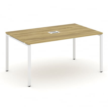 Стол переговорный (1 столешница) CОНCЕПТ CН.ПРГ-014 Дуб Винченцо Белый / CONCEPT CN.PRG-014_0