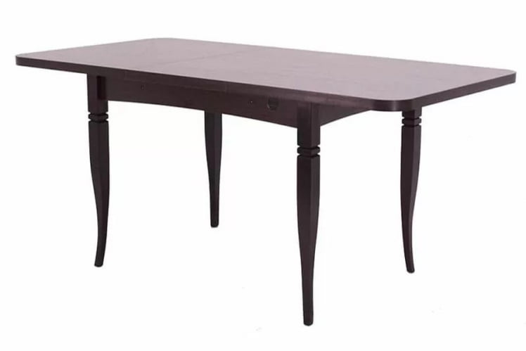 Стол раскладной Ялта-2 с цилиндрическими опорами Венге Анкор темный_3