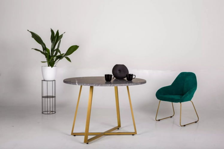 Стул Кент (С) Блю/Линк Золото / Kent_3