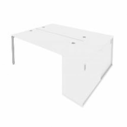 Рабочая станция с опорным шкафом-купе Метал Сйстем Б.РС-СШК-1.4 Белый/Серый / Metal System_0