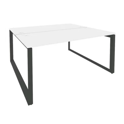 Рабочая станция на О-образном м/к ОНИКС О.МО-Д.РС-2.4.7 Белый Бриллиант/Антрацит / ONIX O.MO-D.RS-2.4.7_0