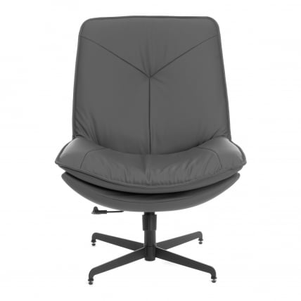 Кресло лаунж Космо экокожа, графит / Cosmo_4