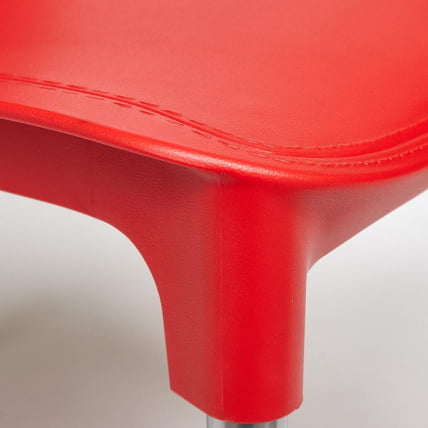 Стул ГЕНИУС (мод 75) металл/пластик, 46кс56кс84cм, красный/ножки хром / GENIUS (mod 46x56x84cм,_5