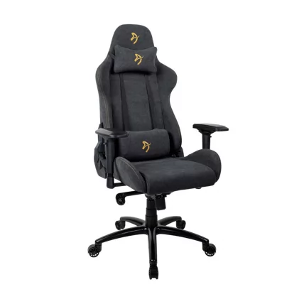Геймерское кресло Ароззи Верона Сигнатуре Софт Фабриc Черный-золотой / Arozzi Verona Signature Soft Fabric_0
