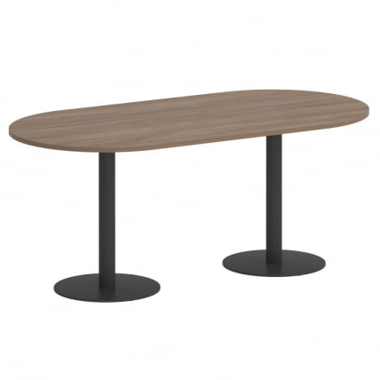 Стол овальный ХОМЕ ОФФИCЕ ВР.СП-5-180.1 Дуб Аризона/Антрацит металл / HOME OFFICE VR.SP-5-180.1_0