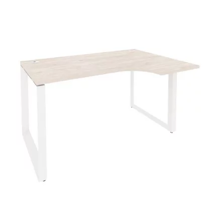 Стол эргономичный правый на О-образном м/к ОНИКС О.МО-СА-2Р Денвер Светлый/Белый / ONIX O.MO-SA-2R_0