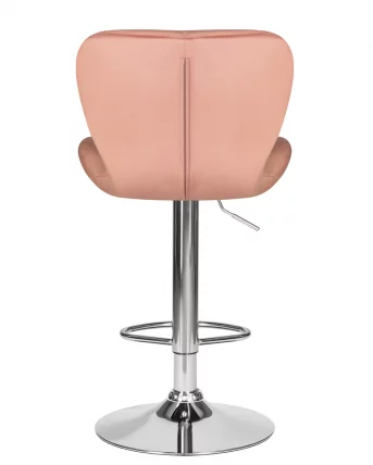 Стул барный ДОБРИН БАРНИ Пудрово-розовый велюр МДЖ9-32 / DOBRIN BARNY MJ9-32_4