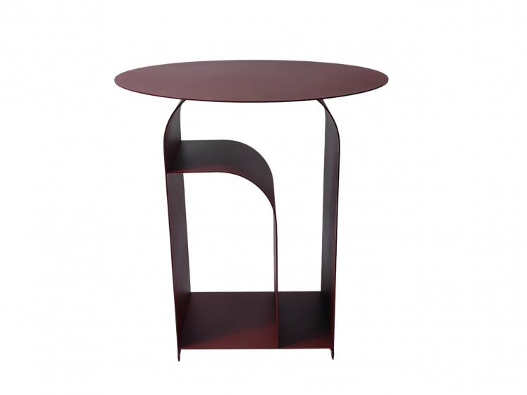 Журнальный столик Арвел металл бордовый / Arwel_2