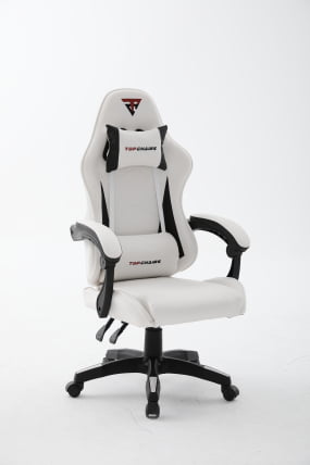Кресло спортивное ТопЧаирс Пхантом бело-черный / TopChairs Phantom_0