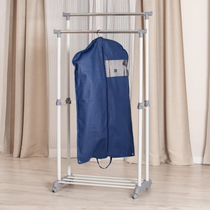 Вешалка ДЖЕТ металл, пластик, 86*44*166 см, темно-серый/светло-серый/хром / JET_6