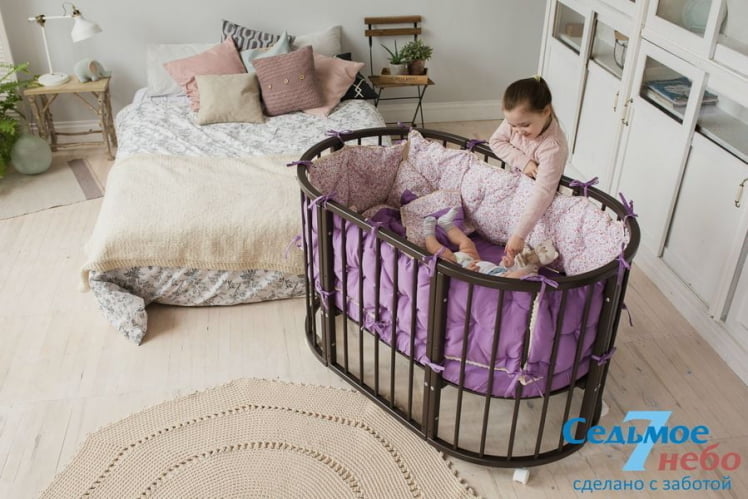 Кровать-трансформер 6-в-1 Меррй Хаппй 01 Венге / Merry Happy_2