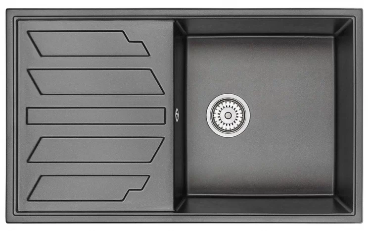 Кухонная мойка ГРАНУЛА 8601 Черный / GRANULA_0