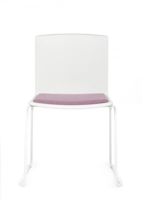 Кресло Симпле КС-19 Белый/Розовый / Simple X-19_4