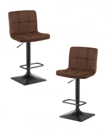 Стул барный ДОБРИН ДОМИНИC (шоколадный велюр (МДЖ9-111)) 2 шт / DOBRIN DOMINIC (MJ9-111))_0