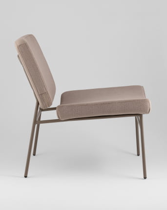 Кресло Эбигейл велюр бежевый, каркас бежево-серый_3