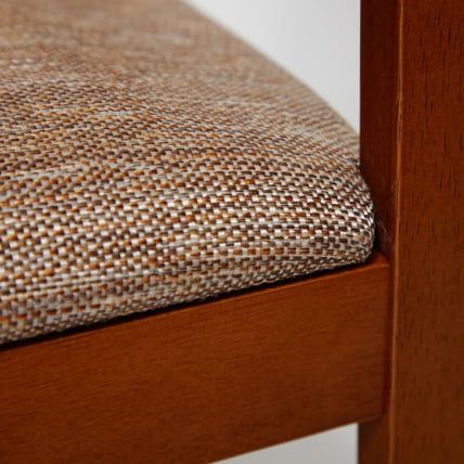 Обеденный комплект Хадсон (стол + 4 стула) Хадсон (стол + 4 стула)/ Худсон Дининг Сет дерево гевея/мдф, стол: 110х70х75см / стул: 44х42х89см, Еспрессо, ткань кор.-зол. (1505-9) / Hudson Dining Set Espresso,_5