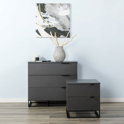 Комод 3 ящика CИТЙ 400955801х Графит / CITY 400955801h_10