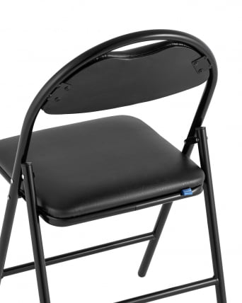 Стул складной Хаген экокожа Черный / Hagen_6