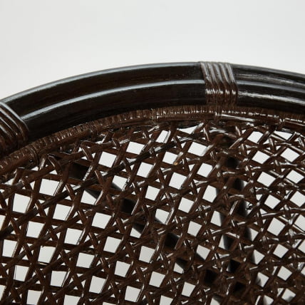 ТЕРРАСНЫЙ КОМПЛЕКТ ПЕЛАНГИ (стол со стеклом + 2 кресла) /без подушек/ ротанг, кресло 65х65х77см, стол диаметр 64х61см, валнут (грецкий орех) / PELANGI walnut_9