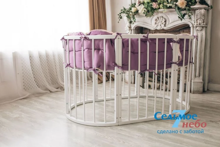 Кровать-трансформер 6-в-1 Меррй Хаппй 01 Белая / Merry Happy_19