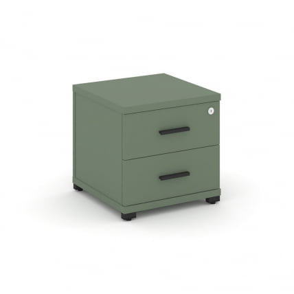 Тумба приставная с 2-мя ящиками CОНCЕПТ CН.ТУП-001 Б/В Кобо Черный / CONCEPT CN.TUP-001 B/W_0