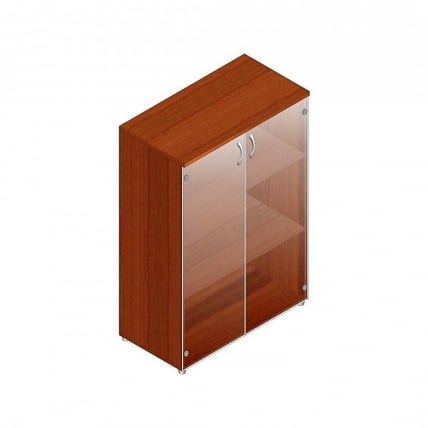 Шкаф для документов с прозрачными стеклами Р.Шс-3СБ Орех Гепланкт_0