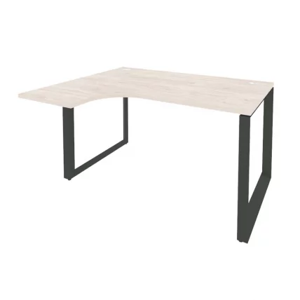 Стол эргономичный левый на О-образном м/к ОНИКС О.МО-СА-3Л Денвер Светлый/Антрацит / ONIX O.MO-SA-3L_0