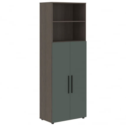 Шкаф с глухими средними дверьми ВЕЛИОН ВХCС 80.6 Нефрит Дуб Сильвер / VELION VHCS_0