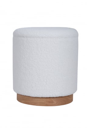 Пуф с ящиком Долли Л тедди Белый / L_0